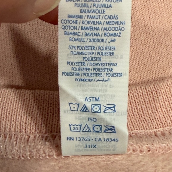 Valentine’s Pink Sweatshirt with Heart Bow Design, Coquette, Size Medium - Picture 6 of 6